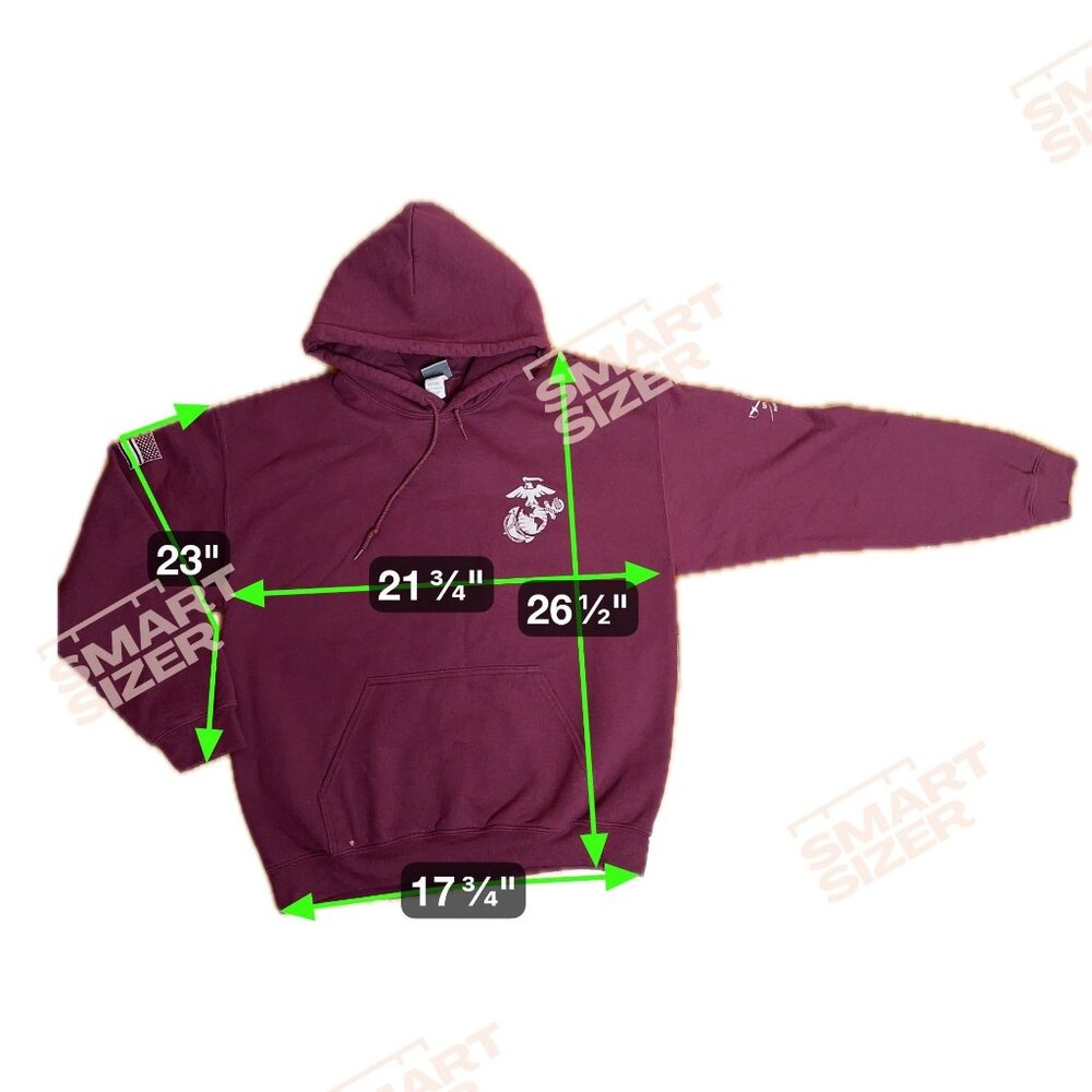 MV SPORT USMC Marine Corps Tun Tavern 250th Anniversary Hoodie Burgundy L - Picture 6 of 9